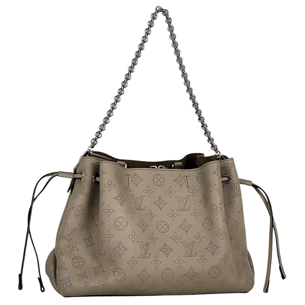 Louis Vuitton Handbag Bella Tote Beige Mahina Bag Galet Shoulder